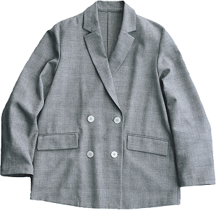 メランジドビーチェックジャケット